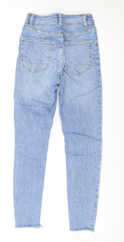 New Look Petite Hallie Women's Blue Size 6 High Rise Skinny Jeans