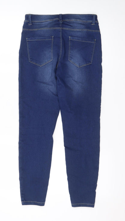 Denim Co. Women Blue Skinny Jeans Size 10 Mid Rise Stretch Denim