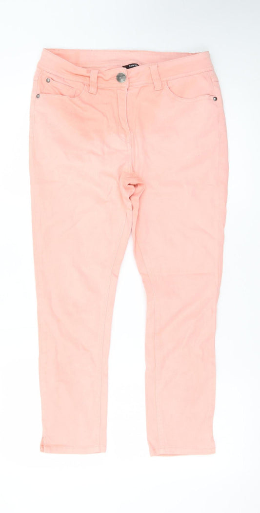 George Women's Pink Skinny Jeans Size 12 Stretch Cotton