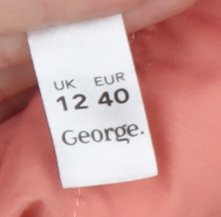 George Women's Pink Skinny Jeans Size 12 Stretch Cotton