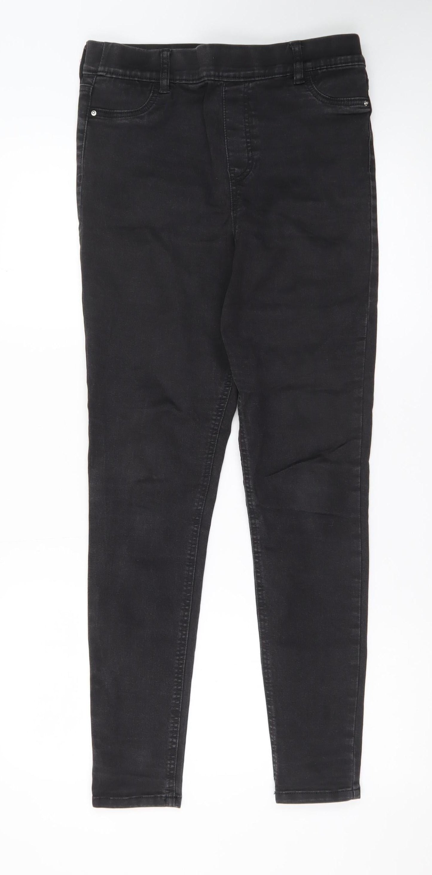 F&F Women's Black Skinny Stretch Jeans UK 12 Regular