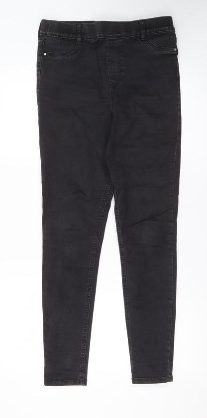 F&F Women's Black Skinny Stretch Jeans UK 12 Regular