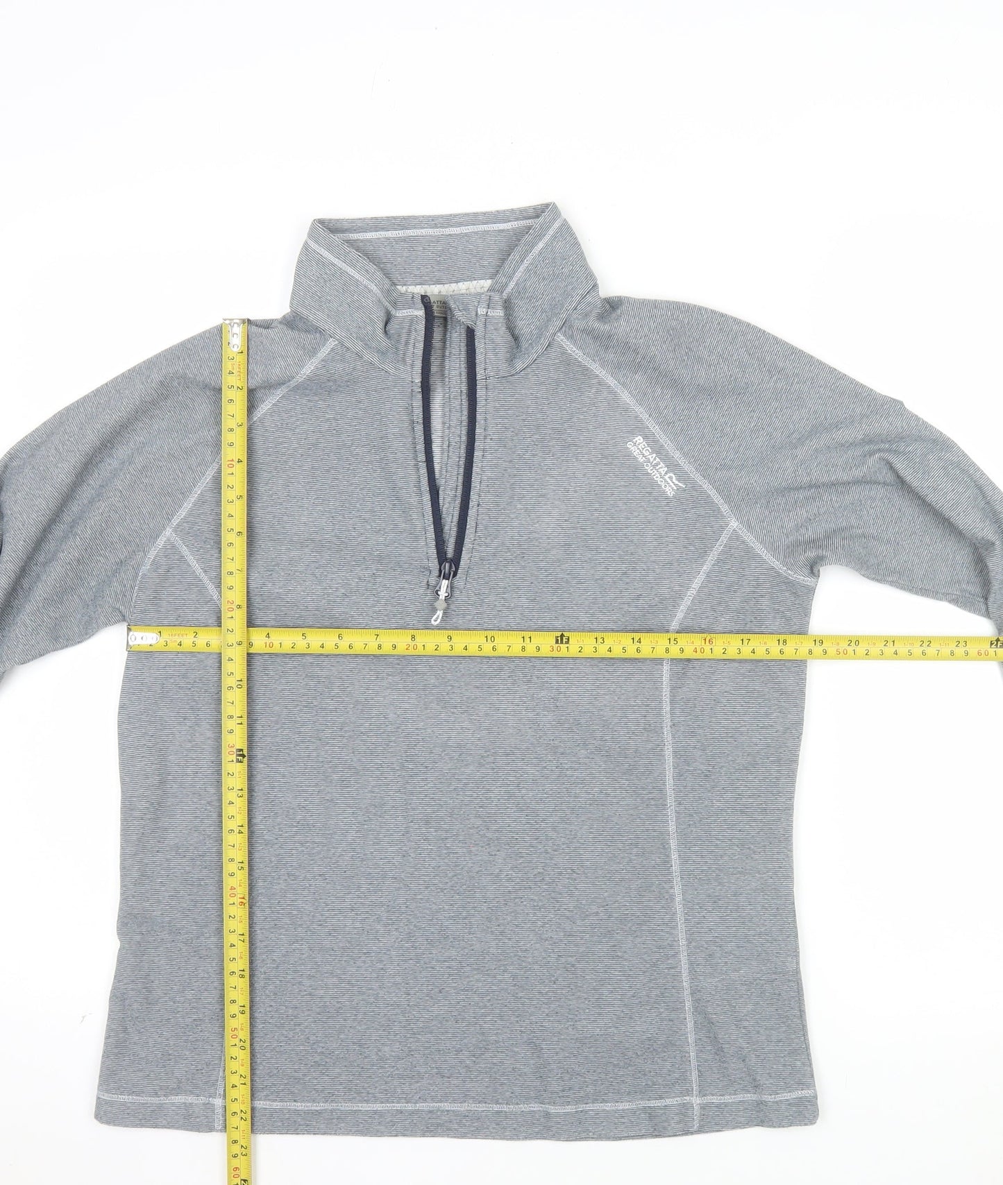 Regatta Women's Grey Half Zip Lightweight Pullover Sweatshirt UK 12