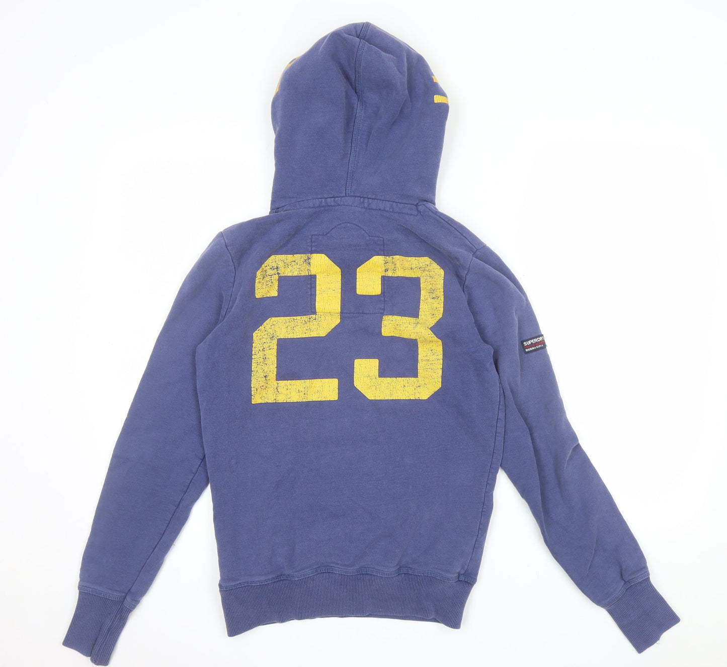 Superdry Men's Blue Athletic Pullover Hoodie XS