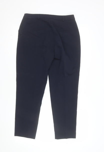 Dorothy Perkins Womens Black Slim Tapered Work Trousers Size 8