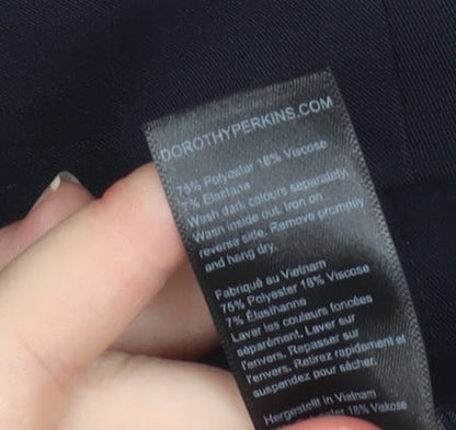 Dorothy Perkins Womens Black Slim Tapered Work Trousers Size 8