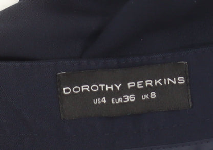 Dorothy Perkins Womens Black Slim Tapered Work Trousers Size 8