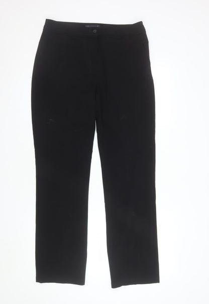 Marks and Spencer Women’s Black Size 10 Slim Fit Stretch Trousers
