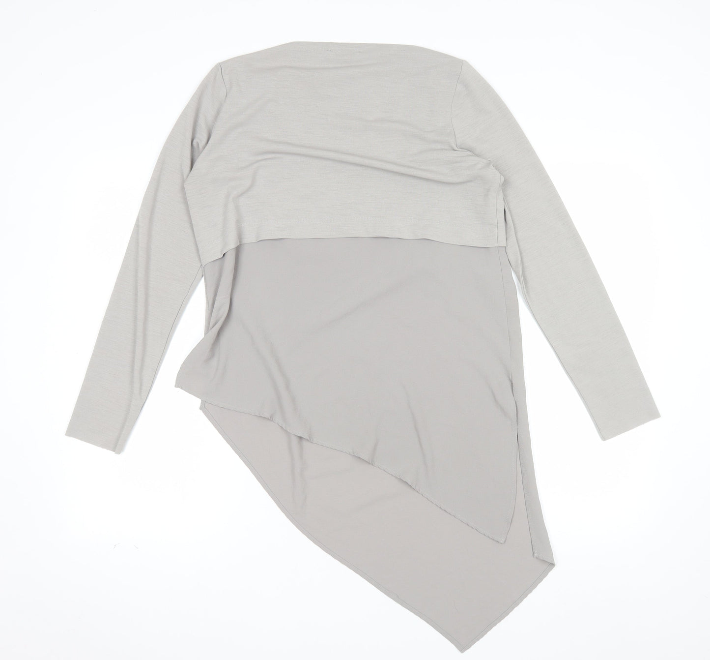 Zara Women Beige Asymmetrical Long Sleeve Blouse Size L