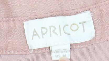 Apricot Women’s Pink Collared Tunic Blouse Size 14