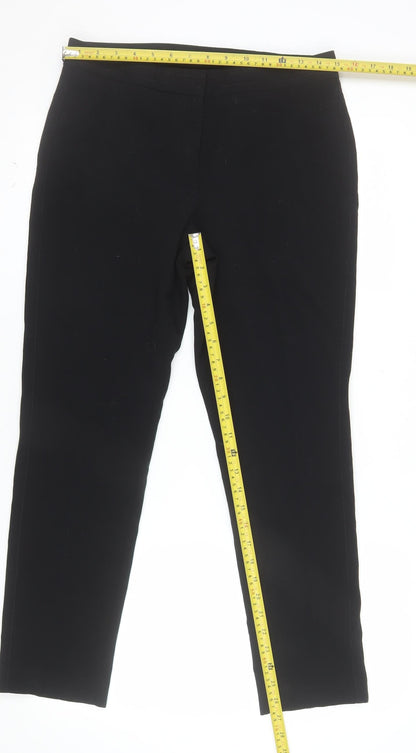 Marks and Spencer Women’s Black Size 10 Slim Fit Stretch Trousers