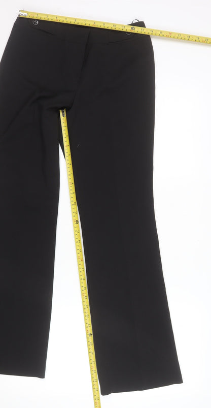 Dorothy Perkins Women’s Black Size 8 Straight Dress Pants Work Trousers
