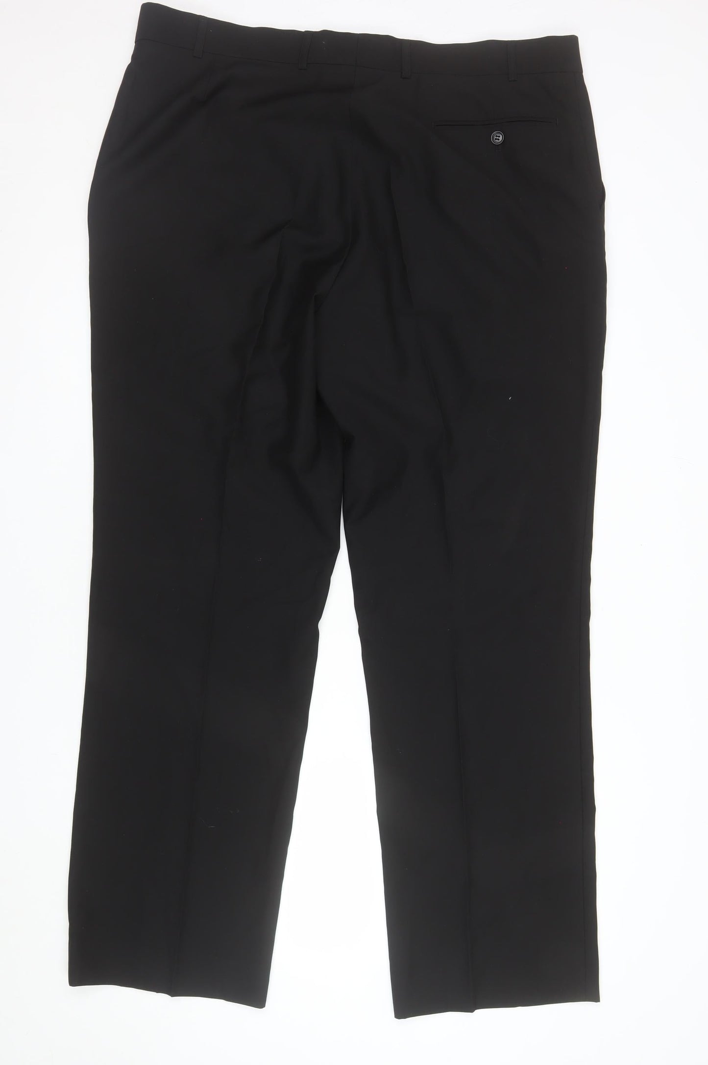 Burton Men's Black 40R Regular Fit Dress Trousers