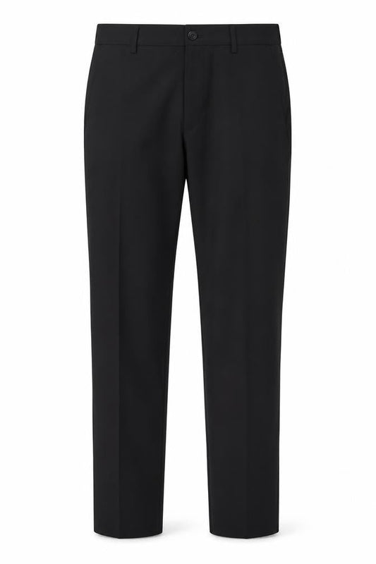 Marks and Spencer Men's Black Regular Fit Dress Pants 34W 33L