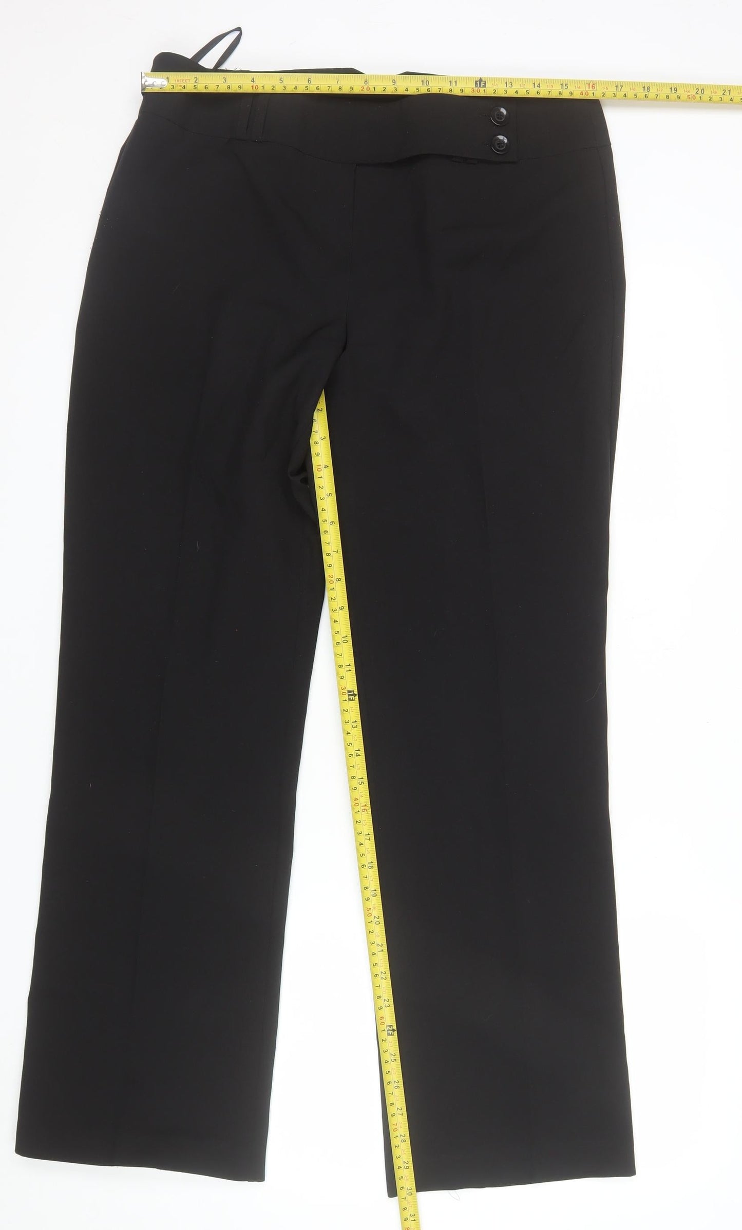Dorothy Perkins Women’s Black Size 14 Classic Straight Dress Trousers