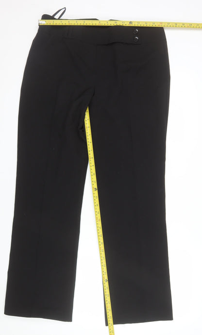 Dorothy Perkins Women’s Black Size 14 Classic Straight Dress Trousers