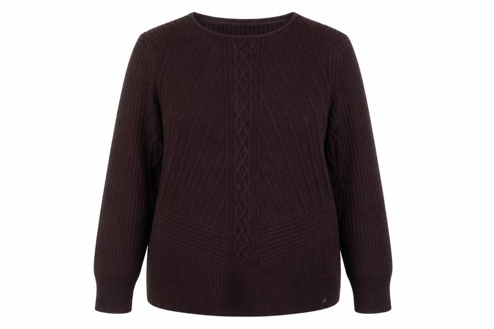 Principles by Ben de Lisi Women’s Brown Cable Knit Pullover Jumper Size 18