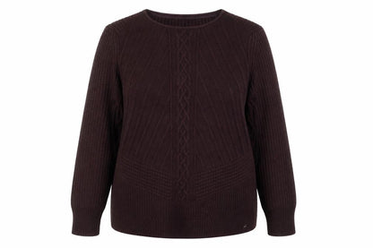 Principles by Ben de Lisi Women’s Brown Cable Knit Pullover Jumper Size 18
