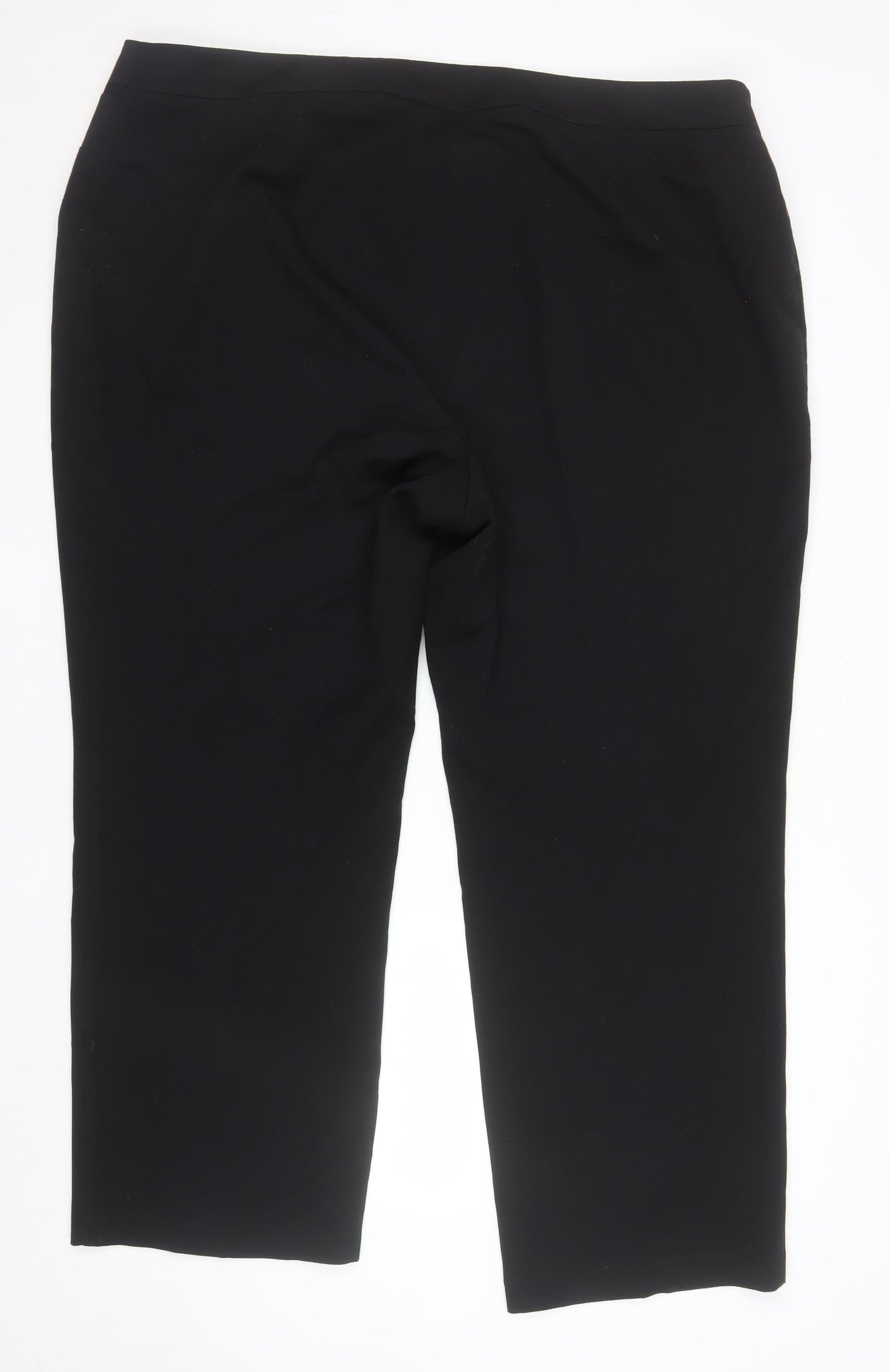 Marks and Spencer Women’s Black Stretch Trousers Size 24 Regular Fit