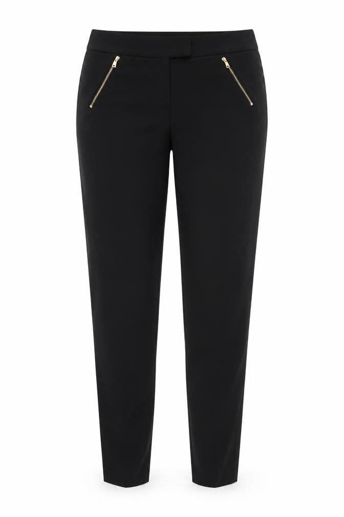 New Look Womens Black Size 12 Skinny Zip Pocket Trousers