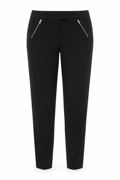 New Look Womens Black Size 12 Skinny Zip Pocket Trousers
