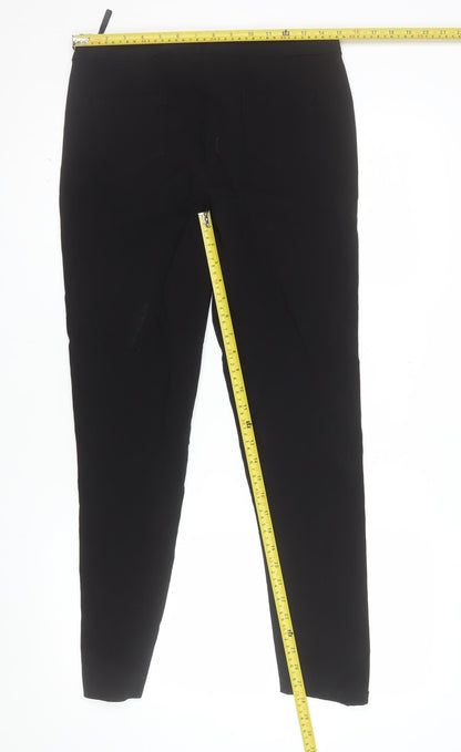 New Look Womens Black Size 12 Skinny Zip Pocket Trousers