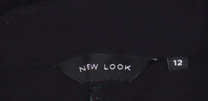 New Look Womens Black Size 12 Skinny Zip Pocket Trousers
