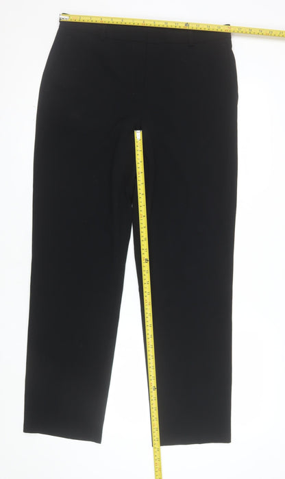 Marks and Spencer Women's Black Size 12 Straight Leg Dress Pants
