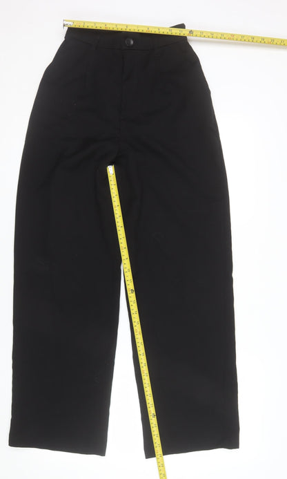 H&M Divided Women's Black Size 6 Straight Leg Trousers