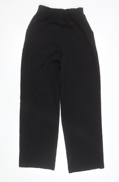 H&M Divided Women's Black Size 6 Straight Leg Trousers