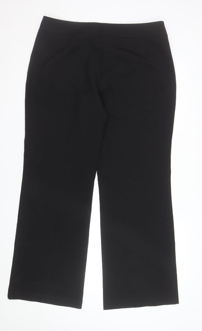 F&F Women's Black Size 16 Straight Leg Dress Pants Trousers