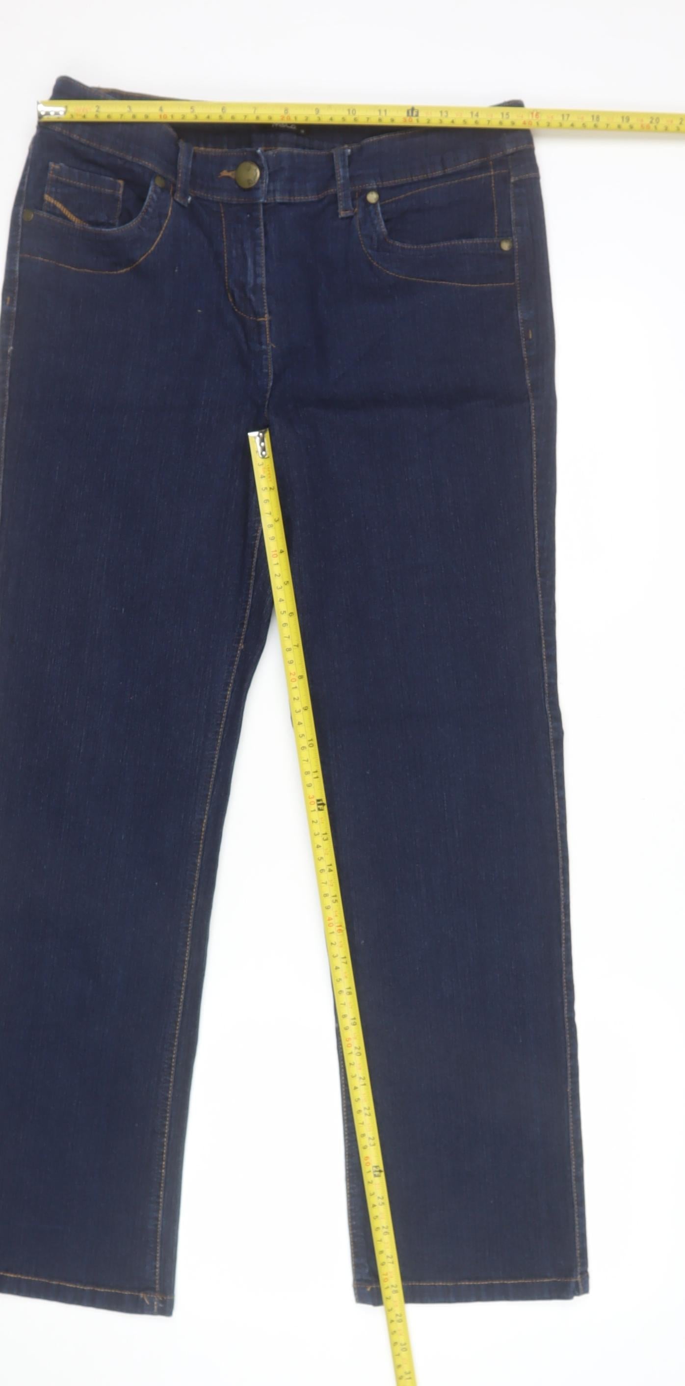 M&Co Women’s Blue Size 12 Straight Leg Denim Jeans