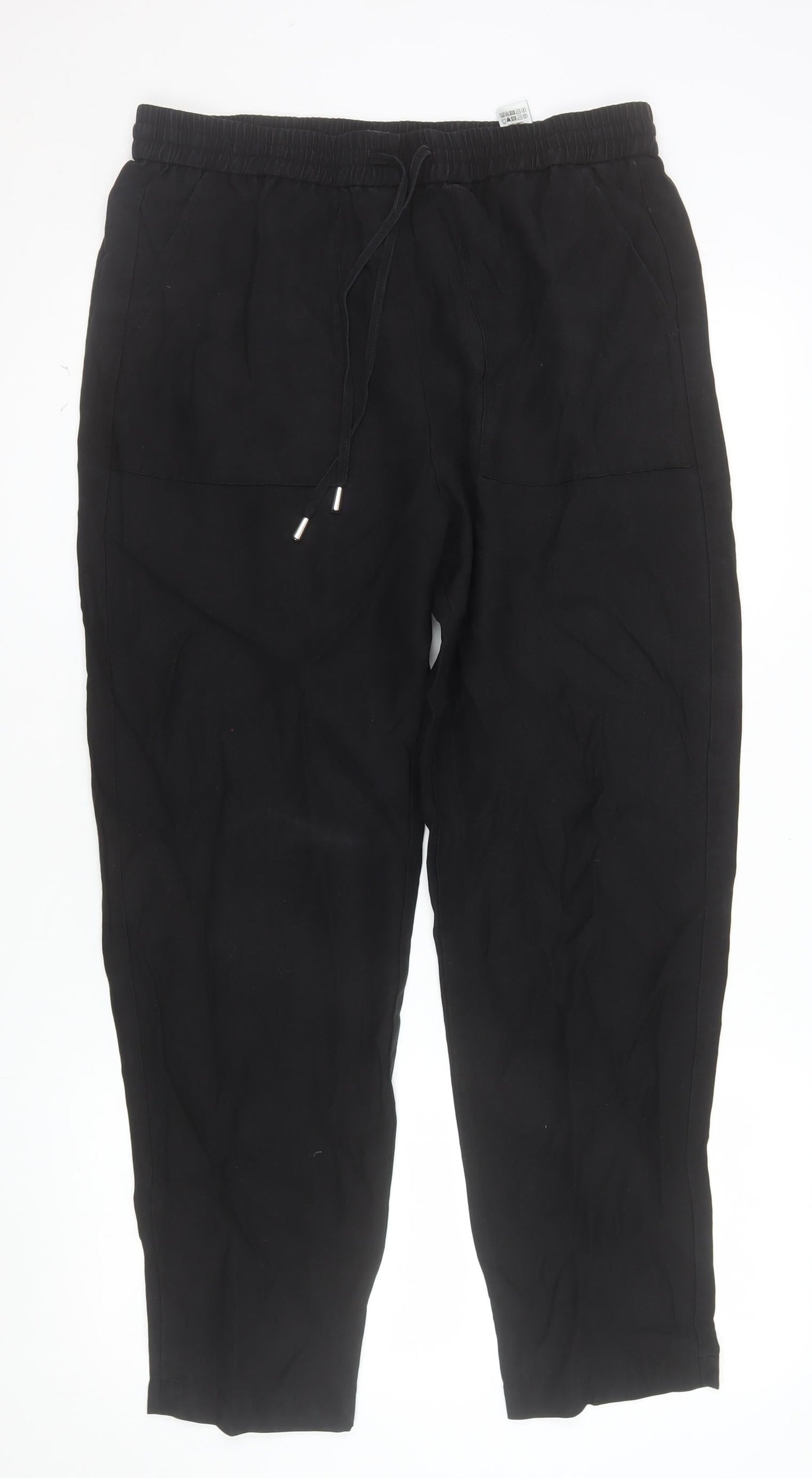 Marks and Spencer Women’s Black Lyocell Joggers Size 14 Regular