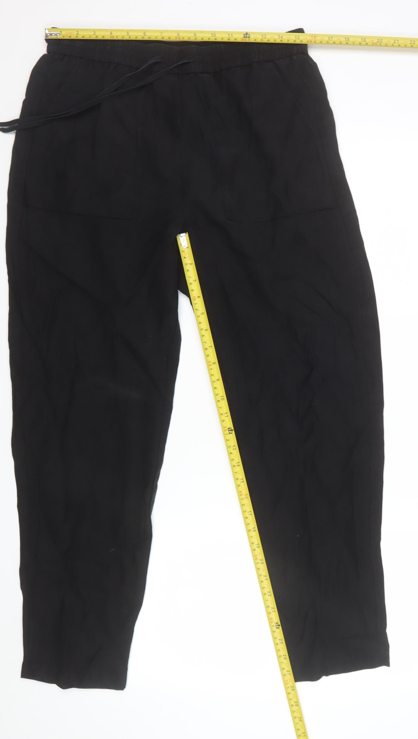 Marks and Spencer Women’s Black Lyocell Joggers Size 14 Regular