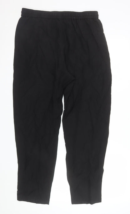 Marks and Spencer Women’s Black Lyocell Joggers Size 14 Regular