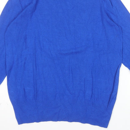 Wallis Women’s Blue Roll Neck Studded Jumper Size 14