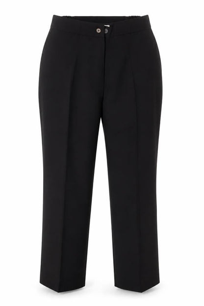 Damart Women's Black Straight Leg Polyester Trousers Size 18