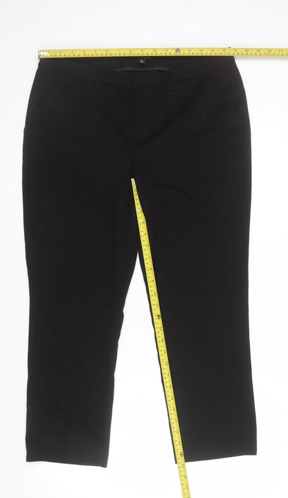 Hervé Benard Women's Black Size 10 Straight Leg Dress Pants