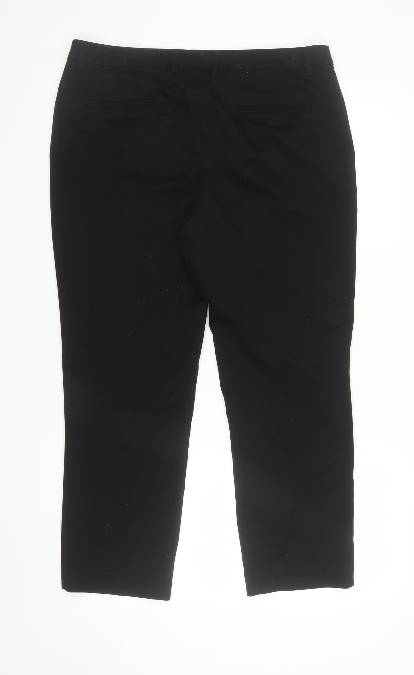 Hervé Benard Women's Black Size 10 Straight Leg Dress Pants