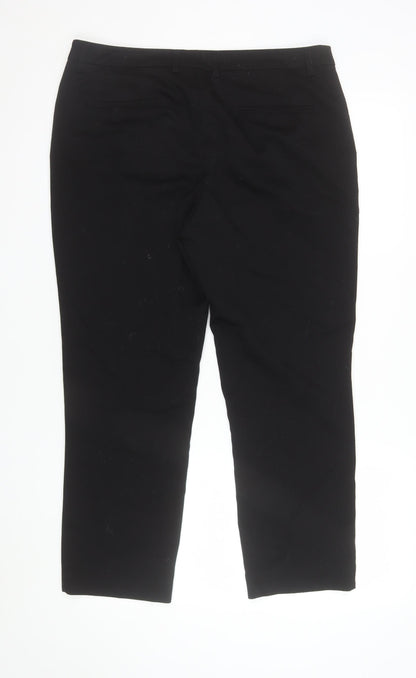 Hervé Benard Women's Black Size 10 Straight Leg Dress Pants