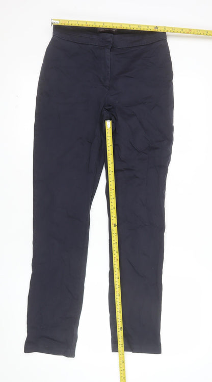 Marks and Spencer Women’s Blue Chino Trousers Size 8 Regular Fit