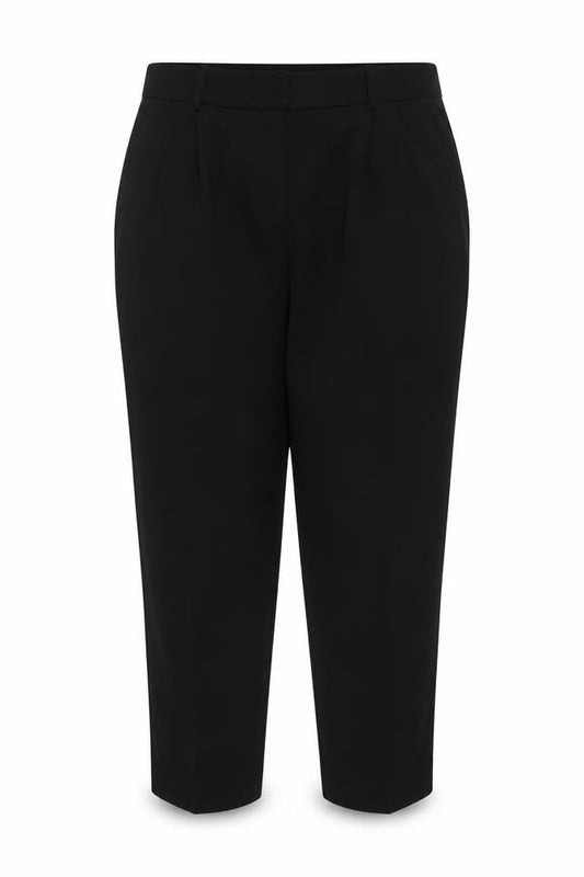 H&M Womens Black Regular Fit Straight Leg Trousers Size 20