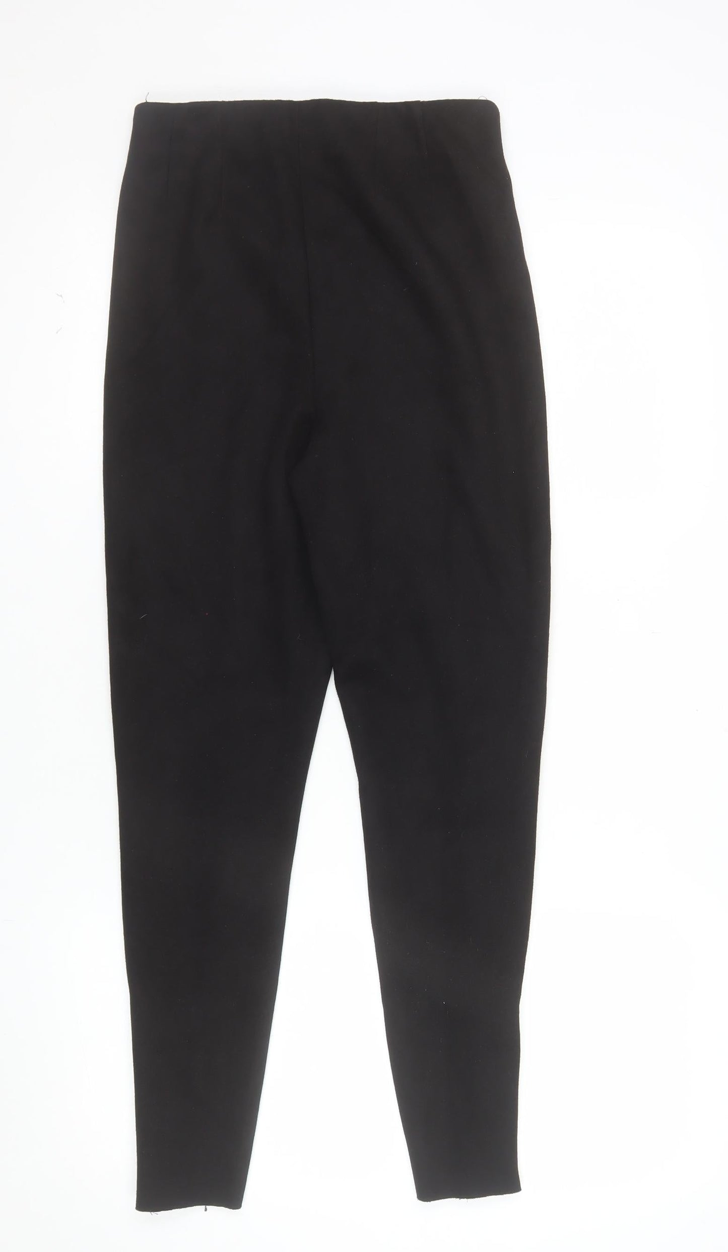 Zara Women Black Slim Fit Stretch Leggings Size S