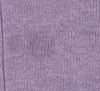 White Stuff Women's Purple Crew Neck Cotton Wool Jumper UK 10