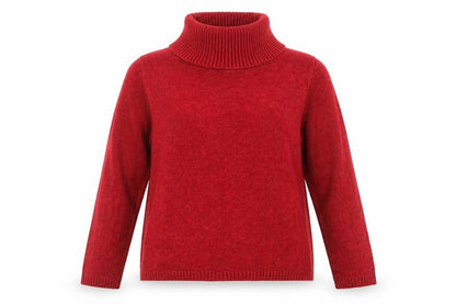 Marks and Spencer Women's Red Roll Neck Knit Jumper Size 16