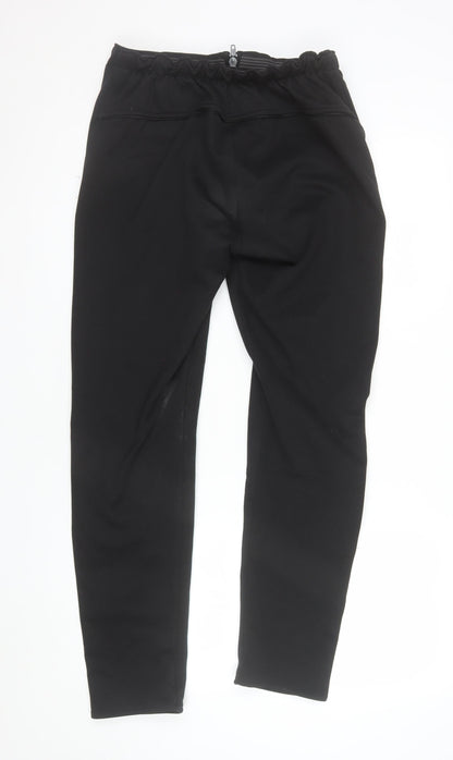 Wolf Men’s Black Polyester Jogger Trousers L Regular Fit