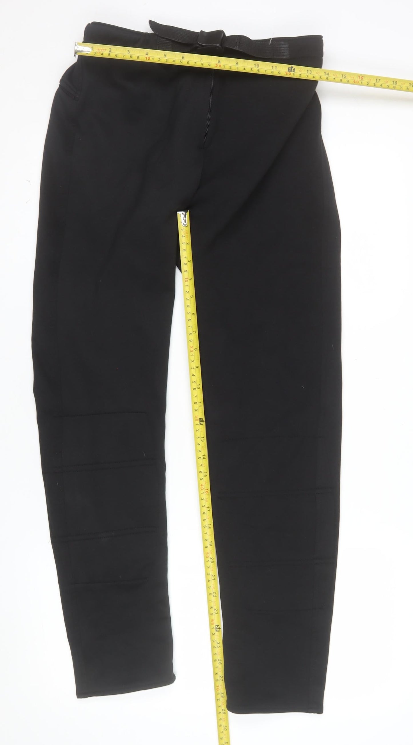 Wolf Men’s Black Polyester Jogger Trousers L Regular Fit