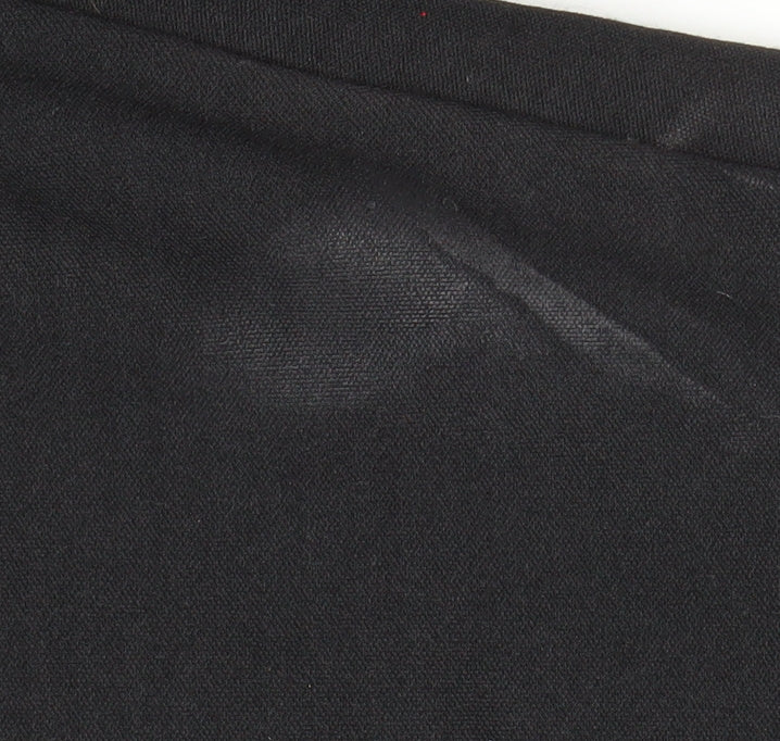 Wolf Men’s Black Polyester Jogger Trousers L Regular Fit