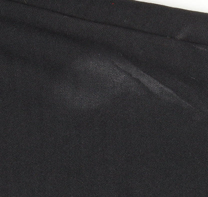 Wolf Men’s Black Polyester Jogger Trousers L Regular Fit