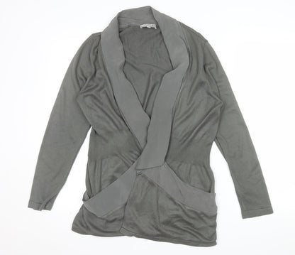 Marks and Spencer Per Una Women Grey Size 14 Open Cardigan